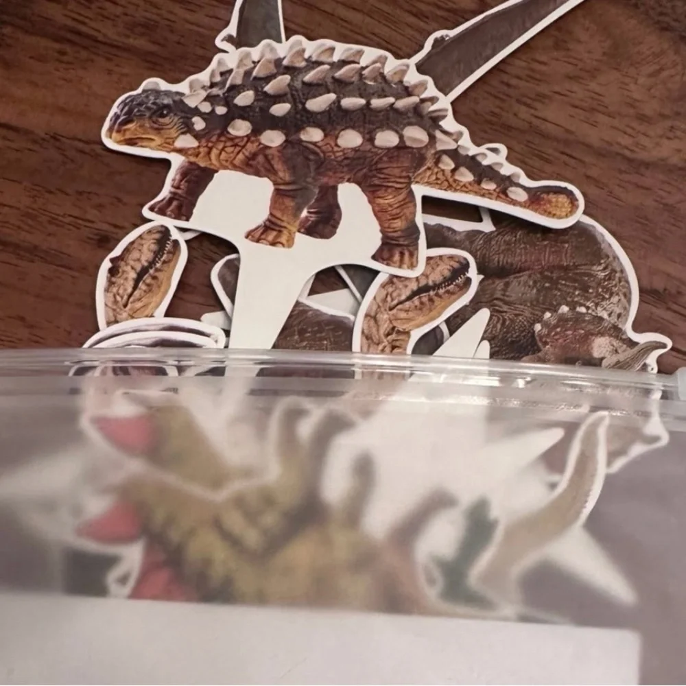 Dinosaur-Themed 3-Tier Cupcake Stand